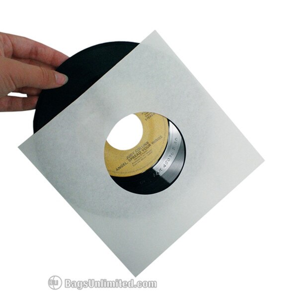45rpm WHITE Paper Sleeves made from